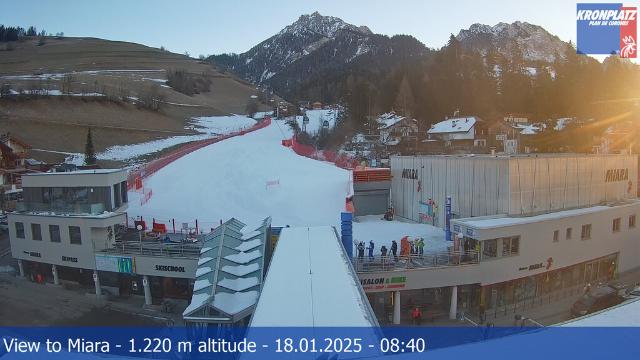 WebCam showing current Snow conditions in Bruneck-Kronplatz