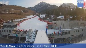 WebCam showing current Snow conditions in Bruneck-Kronplatz, ©webcams.kronplatz.com