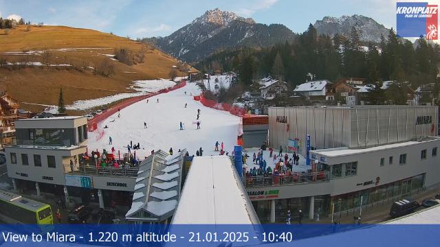 WebCam showing current Snow conditions in Bruneck-Kronplatz