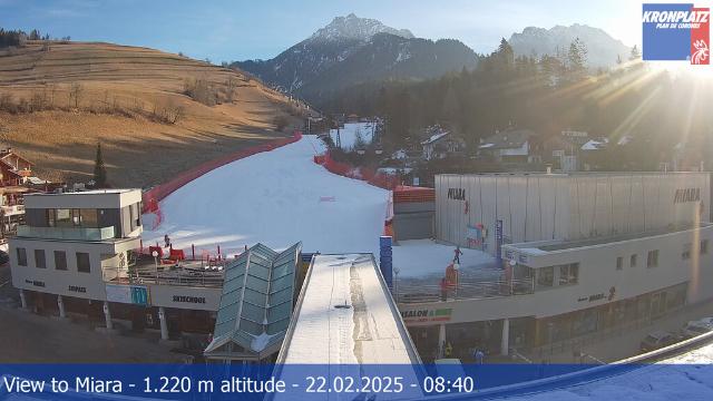 WebCam showing current Snow conditions in Bruneck-Kronplatz