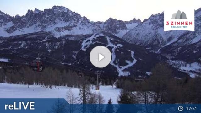 WebCam showing current Snow conditions in Sexten / Sesto