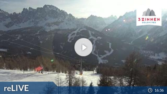 WebCam showing current Snow conditions in Sexten / Sesto