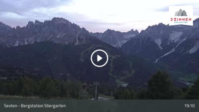 WebCam showing current Snow conditions in Sexten / Sesto