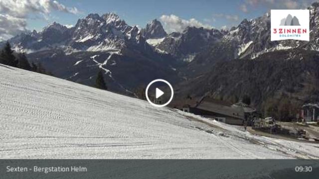 WebCam showing current Snow conditions in Sexten / Sesto