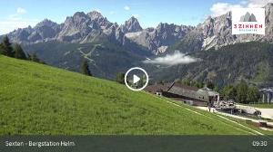 WebCam showing current Snow conditions in Sexten / Sesto, &copy;wtvthmb.feratel.com