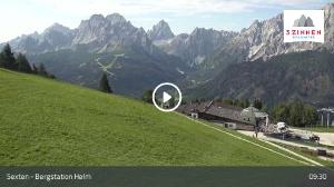 WebCam showing current Snow conditions in Sexten / Sesto, &copy;wtvthmb.feratel.com